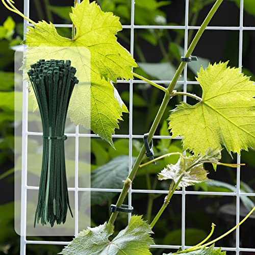 Image of Armpow 6 Inch Garden Green Zip Tie 1000 PCS, 18 Lbs - Small to Medium Zip Tie, Nylon PA66 UV Resistant Cable Tie for Indoor and Outdoor Use - Ideal for bundling and securing objects