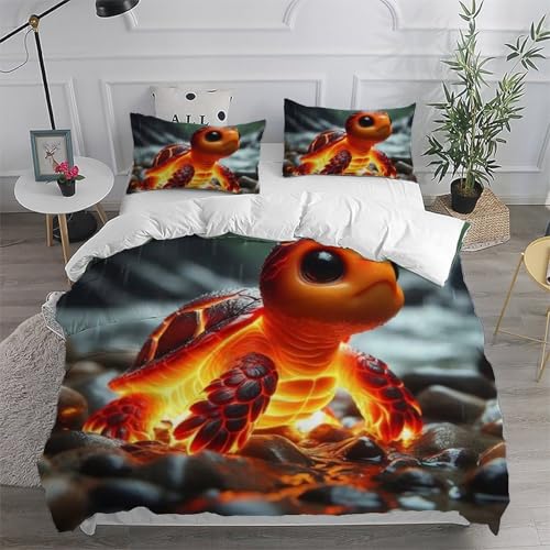 Parure housse de couette 3D fermeture éclair douce lit double enfant - 6
