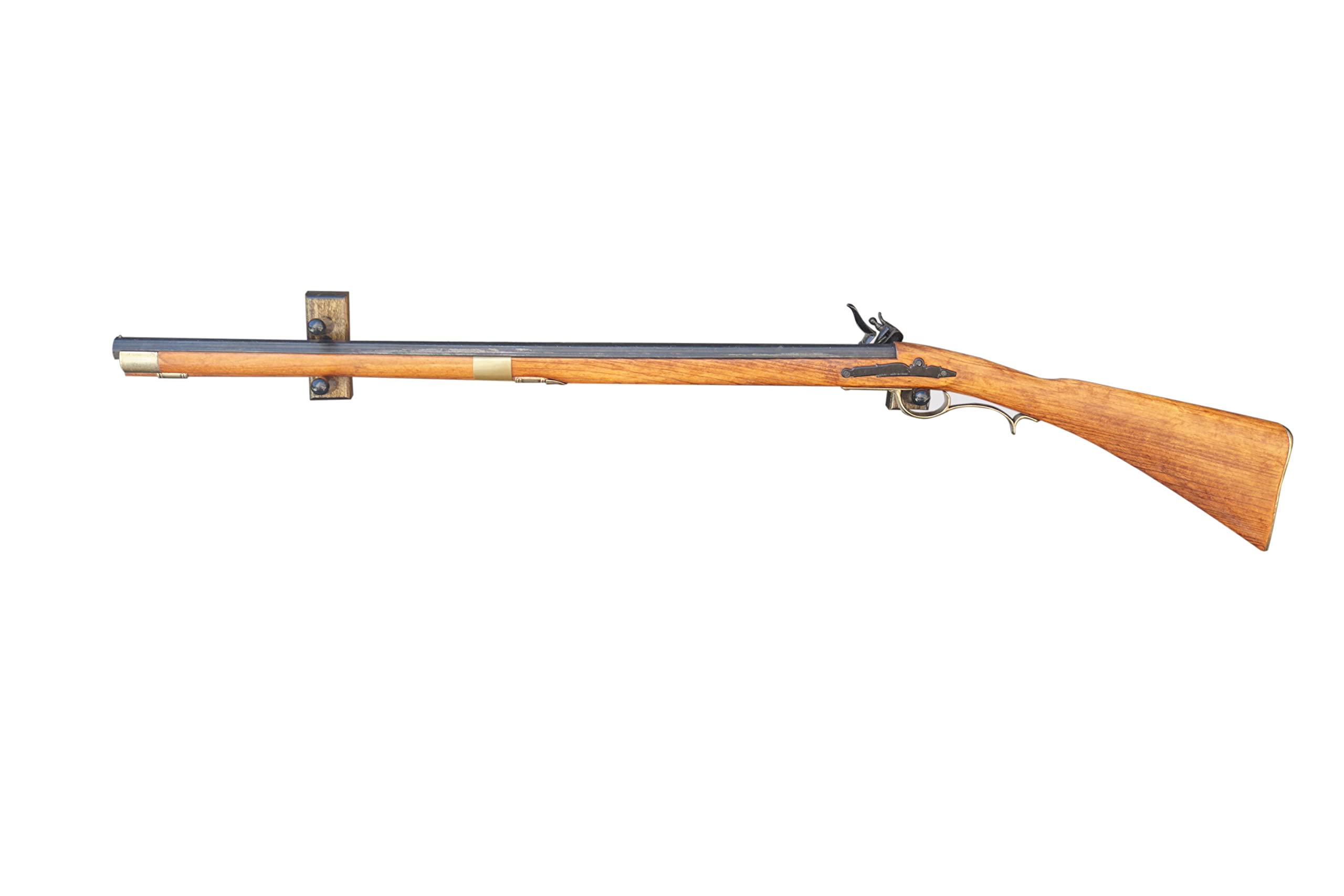 KR Ideas Horizontal Wall Mount for an Antique Rifle (Made in The USA) (Aged)