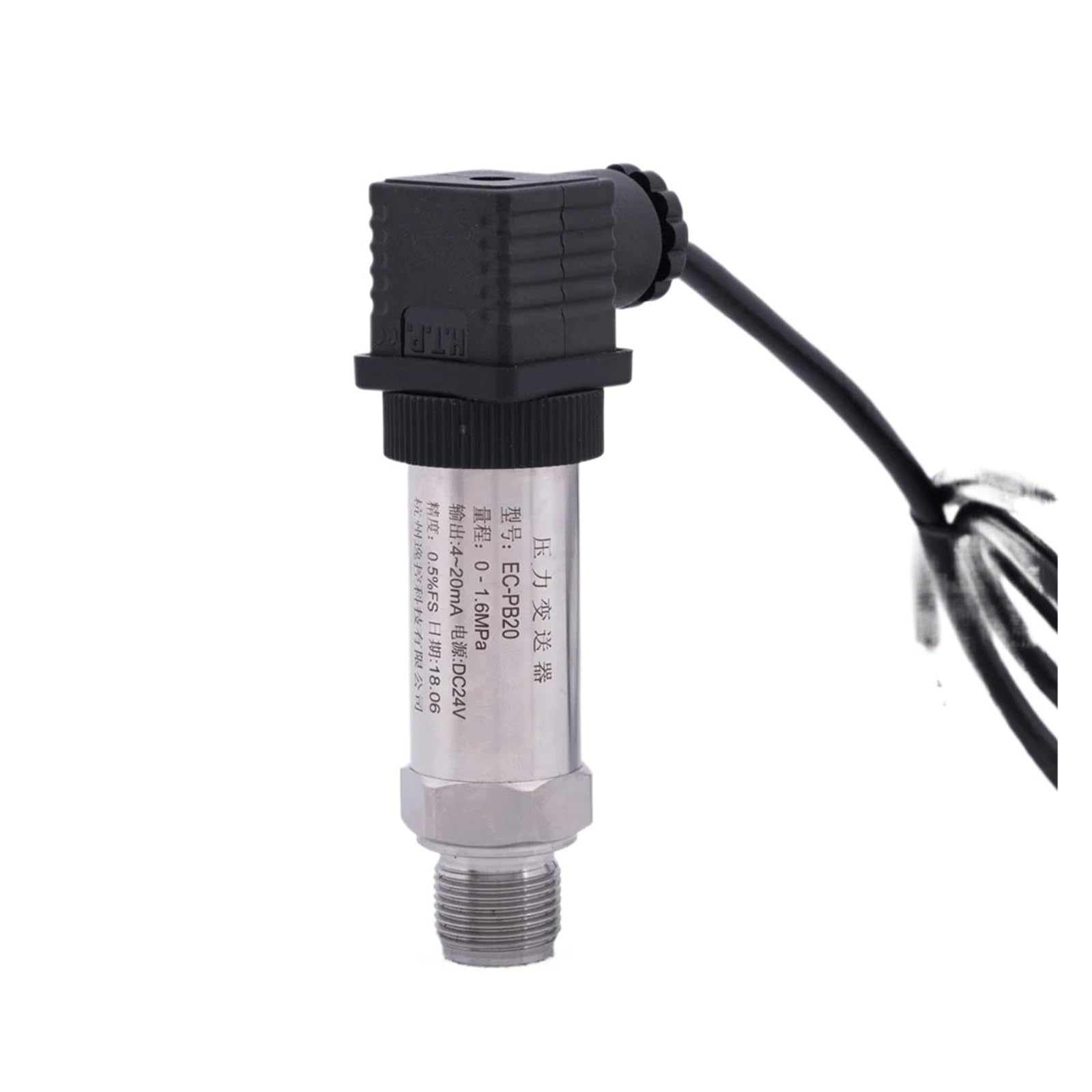 BALYDLUL -100KPA to 100MPA Pressure Sensor Transmitter Liquid Air Pressure Sensor Transducer 4-20mA 0-5V 0-10V RS485 Stainless Steel(0-16Mpa)