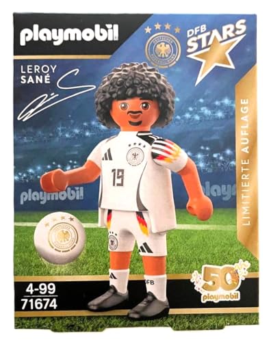 PLAYMOBIL Figuras de jugador de DFB Stars a elegir – Edición limitada a la EM 2024 (71674 – Leroy Sané)