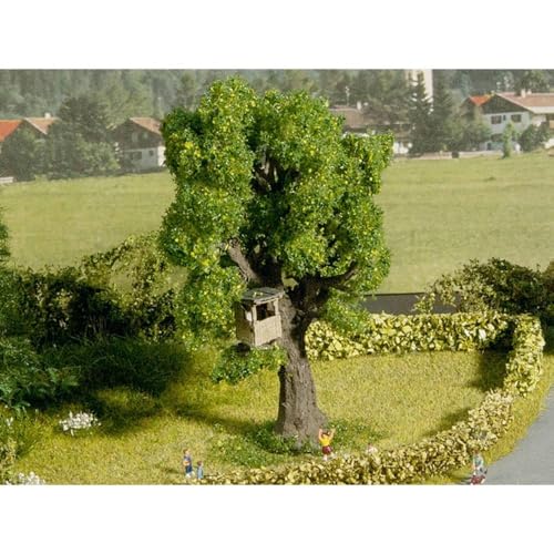 NOCH Baum mit Baumhaus, liebevoll gestaltet für Modellbau Spur TT, 13 cm hoch, ideal für Miniaturlandschaften