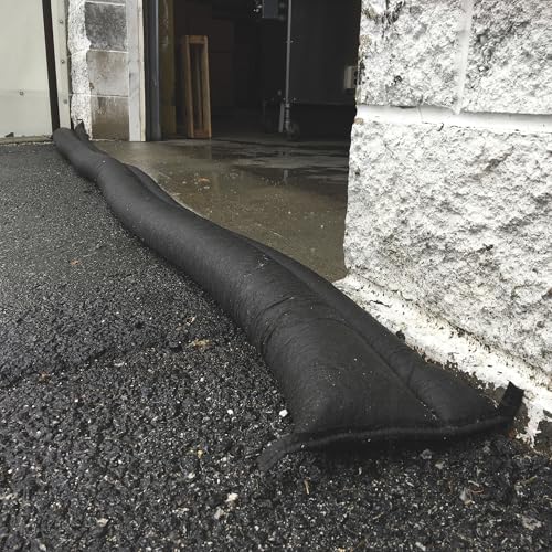 Image of Quick Dam Flood Barriers - 3.5 inch Height x 10 ft Length - 8 / Carton - Black