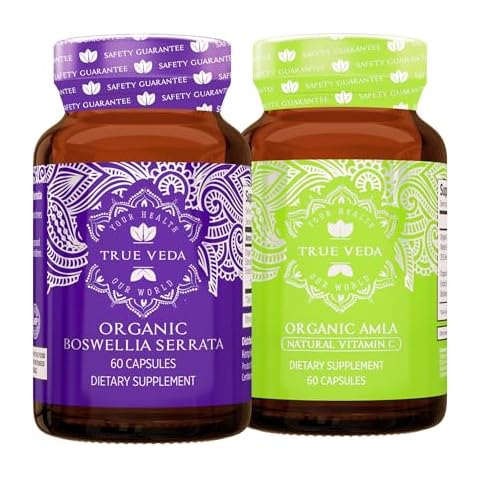 True Veda Active Bundle USDA Organic | Multi-Award-Winning | Organic Boswellia Serrata | Organic Amla Capsules Cover