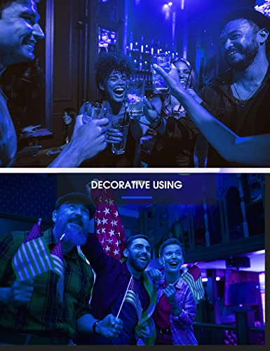 Image of L LOHAS LED Christmas Blue Flood Light Bulbs, Colored Can Light Bulbs E26 | Christmas LED BR30 Pure Blue Flood Light Indoor 65W Equivalent, 11 Watt Light Bulbs E26, Holiday Party Decoration, 2 Pack