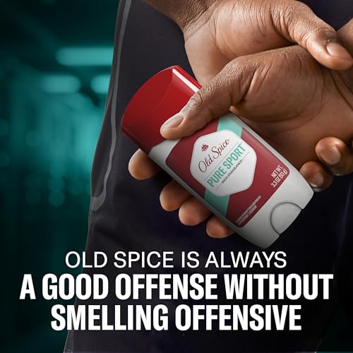 Image of Old Spice Antiperspirant Deodorant For Men, High Endurance, 24 /7 Sweat Defense & Odor Protection, 24 /7 Freshness & Lasting Scent, Pure Sport Scent, 3.3 oz (Pack of 3)