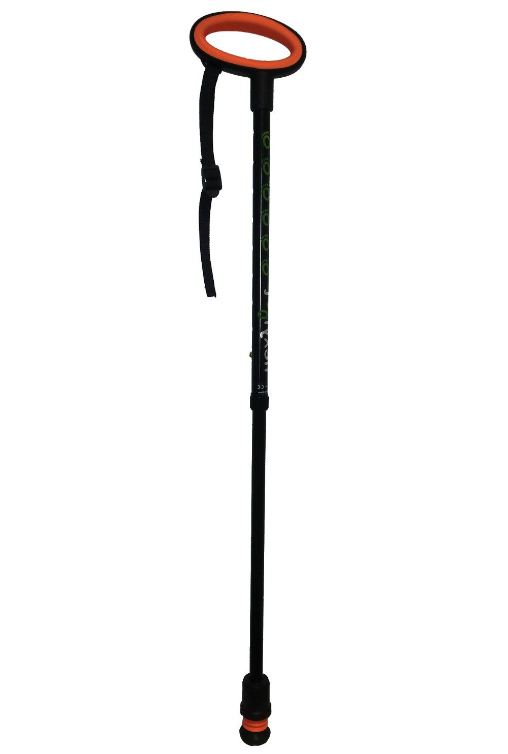 Shock Absorbing Oval Handle Telescopic Walking Stick