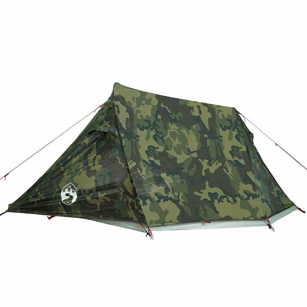 Genérico Tienda de campaña túnel para 2 Personas Impermeable Camuflaje,Deportes,Actividades al Aire Libre,Camping y Senderismo,Tiendas de campaña-4009632