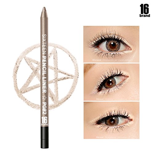 [16Brand] 16 Pencil Liner 0.5g / #PG02 Champagne Gold (No Smudging Waterproof Eyeliner)