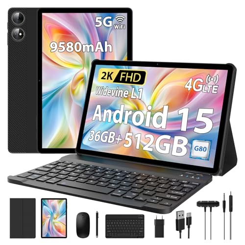 PIXGOOD 2025 2K Tablet 11 Pollici con Android 15, 36GB