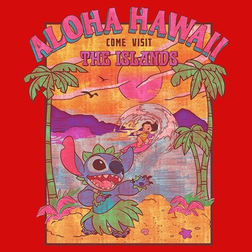 Image of Girl's Lilo & Stitch Aloha Hawaii Come Visit the Islands T-Shirt