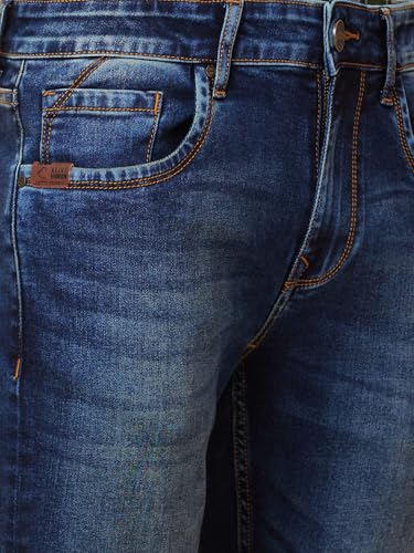 Image of Being Human Grey Slim Fit Men's Denims Clothing