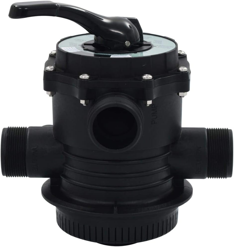 Helix Swimming pool Filter Valve 1.5 inch top mount Multi Port Valve are produced in versions for Top Mount and Side Mount filter designs and are made of ABS material with heavy-duty plastic handle