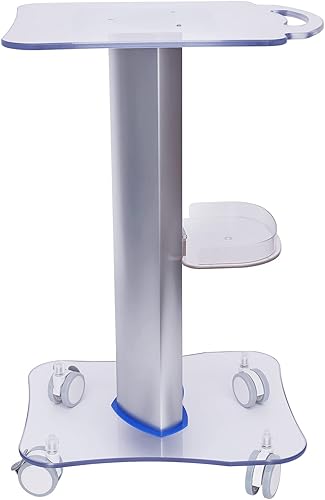 Miniatura 6 de LOYALHEARTDY Carrito de belleza con ruedas para salón de belleza, soporte de acrílico para equipo rodante, bandeja rodante para instrumentos de