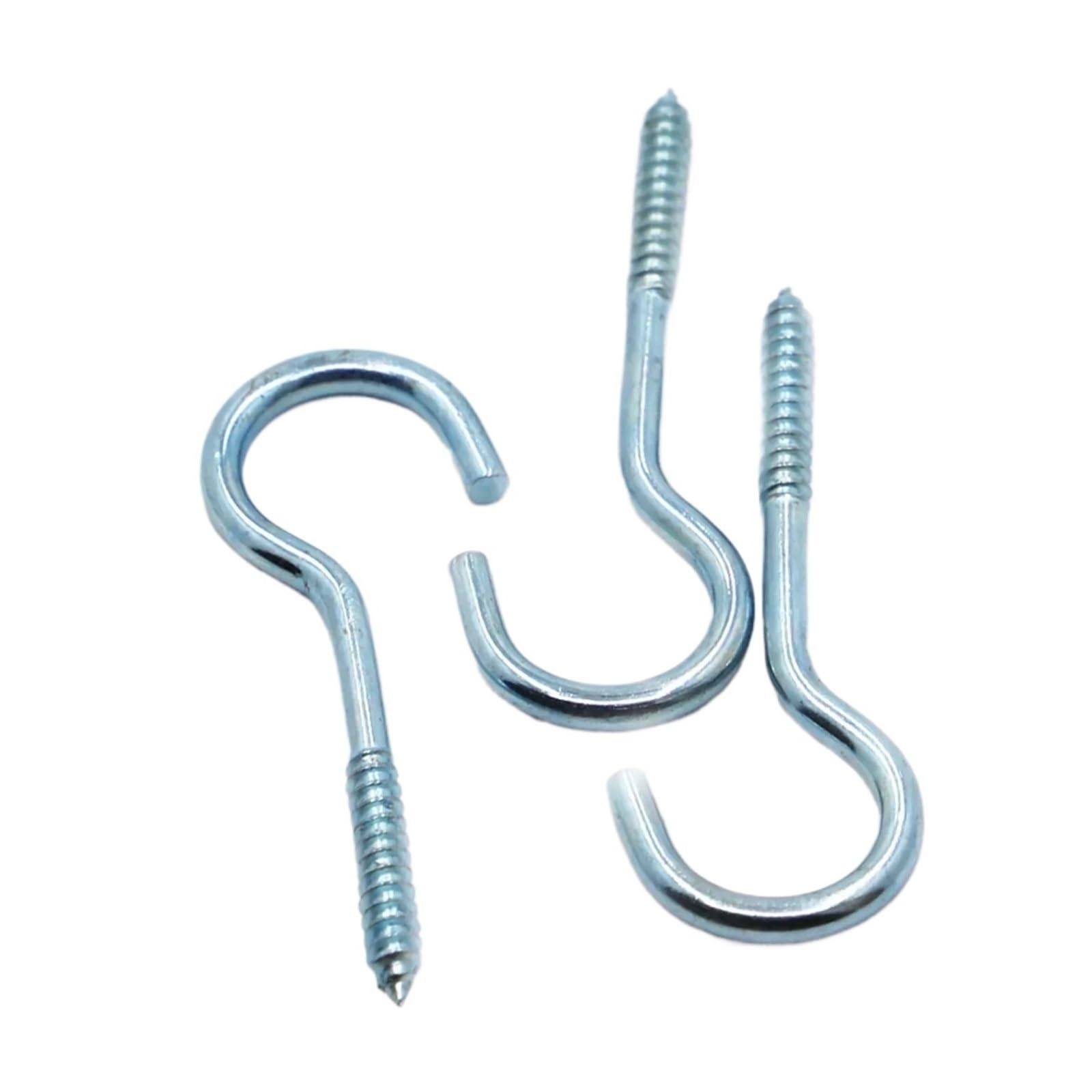 LZTDSBX Cup Hooks Screw Ceiling Hook Screw-in Hanger for Indoor and Outdoor Use(No.2 50pcs)