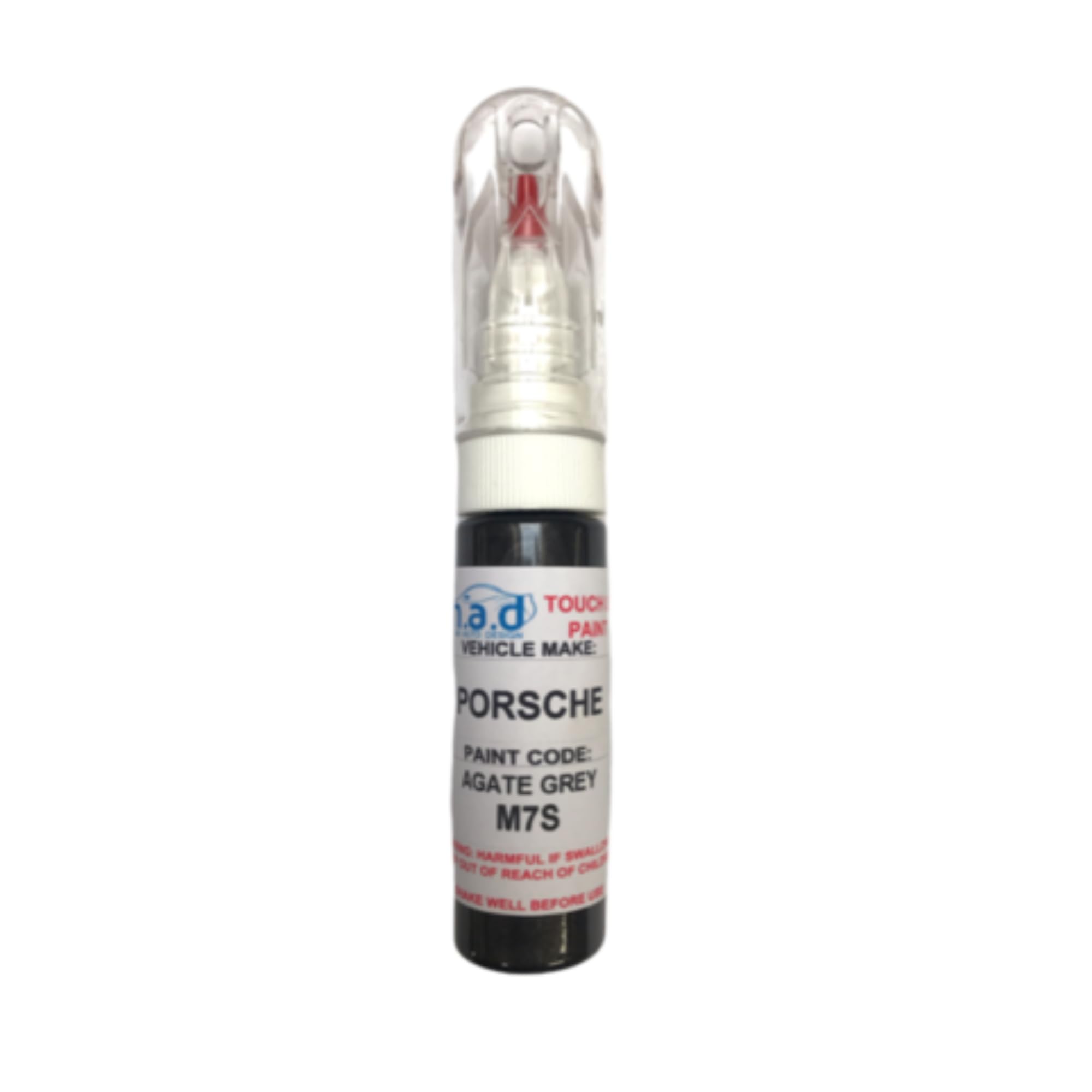 M.a.d Myldan Auto Design Paint + Lacquer Touch Up Car Paint 20Ml Pen For Porsche Agate Grey M7s (Paint + Lacquer)