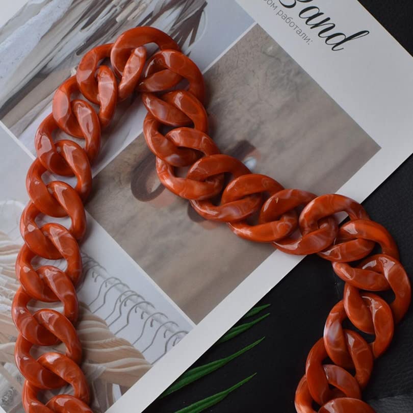 4 * 3,3cm Catena Creativa in Resina a Forma di Ossa di Pesce Grande