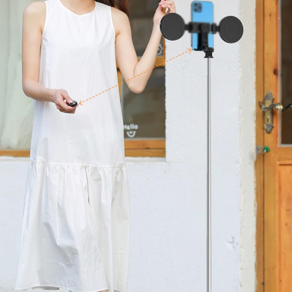 Cell Phone Stand Extended Selfie Stick Floor Tripod Live Remote Control Lights(OneColor)
