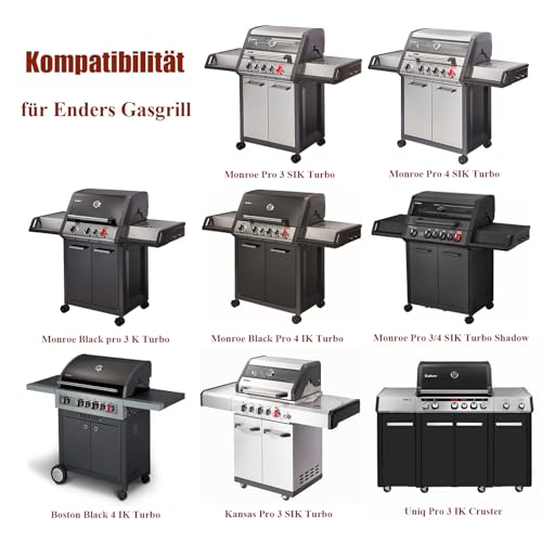 Denmay Grill Cover for Enders Monroe Pro 3/4 SIK, Boston 4 IK, Kansas 2/3/4 Burner - 600D, UV Resistant, Waterproof, Wind-Resistant - Image 3