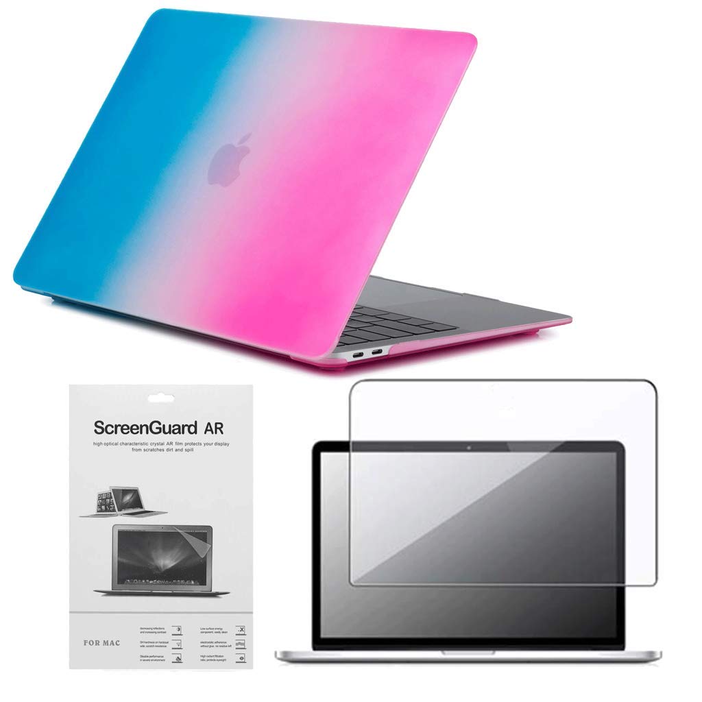 CODEGEN Apple 13 Macbook Pro M2 A2686 Gökkuşağı Kılıf Koruyucu +Ekran Filmi CMPTM2-133RW