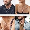 Esrael Mens Silver Chain 5mm Silver Chain Neckalce for Men Women Stainless Steels Figaro Necklace Chains Mens Womens Chains Neckalces Jewelry Gifts 22 Inch #1