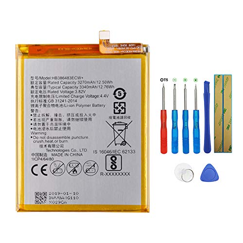 Swark HB386483ECW+ Batteria compatibile con Huawei Honor 6X & G9 Plus & Nova Plus con strumenti