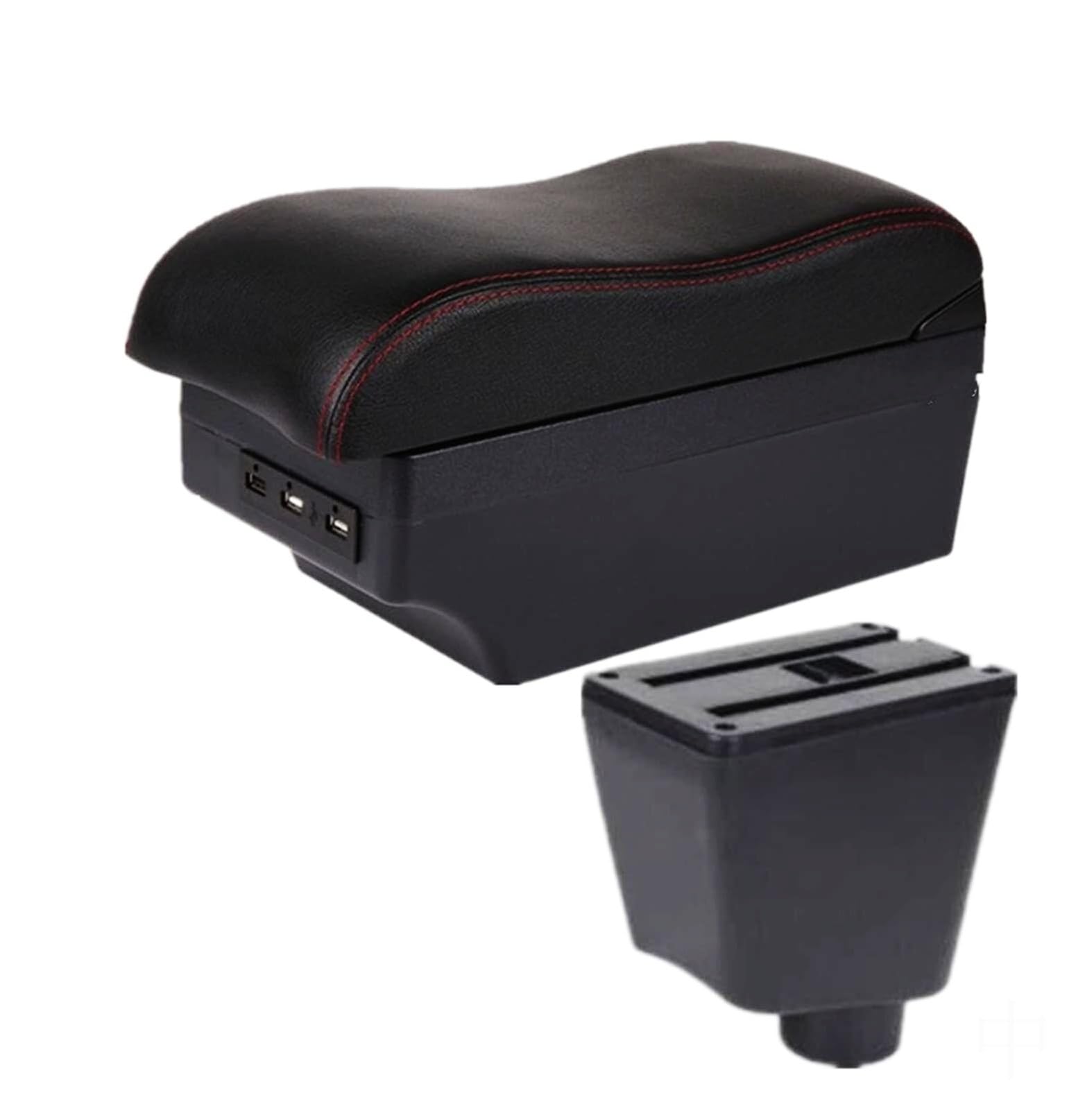 Car Armrest Storage Box For Captur and For Clio 4 2015-2018 Armrest Storage For Box with USB and Ashtray