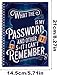 Spiral Password Notebook - What The Fxxk Is My Password & Forgotten Stuff Journal - Cute & Creative Password Keeper Spiral Book with Lock Icons & Funny Security Phrases for Seniors Grandparents Mother Father Youth Students Family