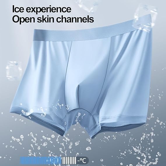 Ice Boxer Pro for men, Nuvellor Ultra Comfortable Premium Silk Underwear,Cooling Breathable Seamless High elasticity3