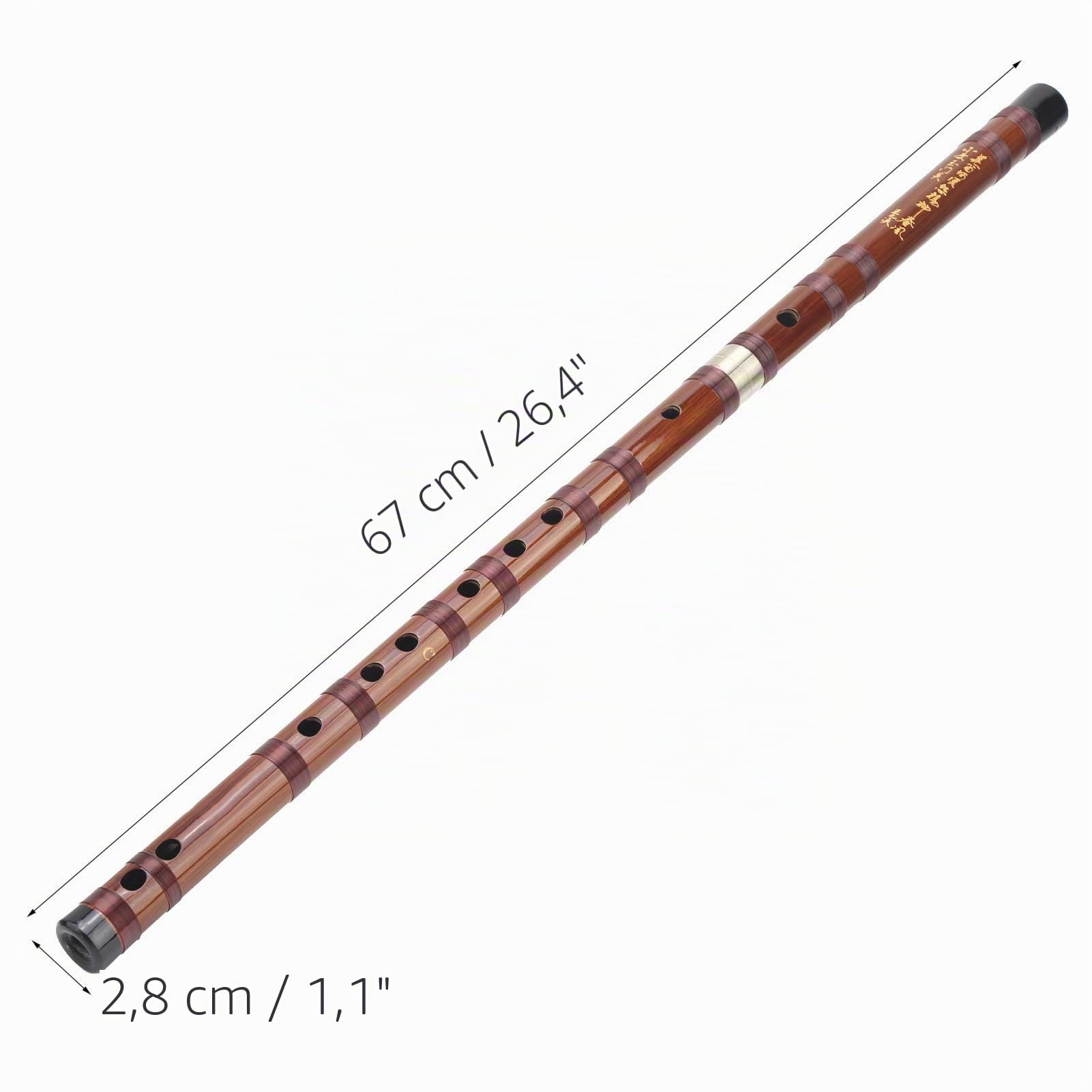 Flauto di Bambù, Adatto a Principianti e Musicisti, Strumento Tradizionale Cinese con Scatola di Conservazione per Apprendimento Musicale e Ricerca Artistica