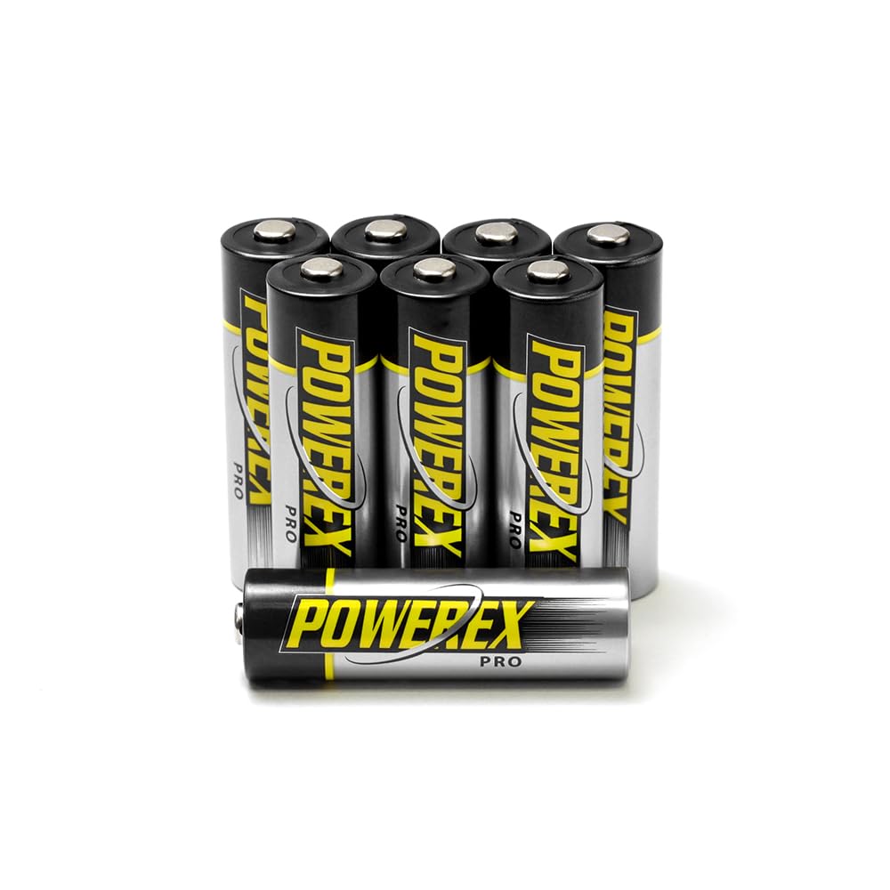 Powerex PRO High Capacity Rechargeable AA NiMH Batteries (1.2V, 2700mAh) - 8-Pack