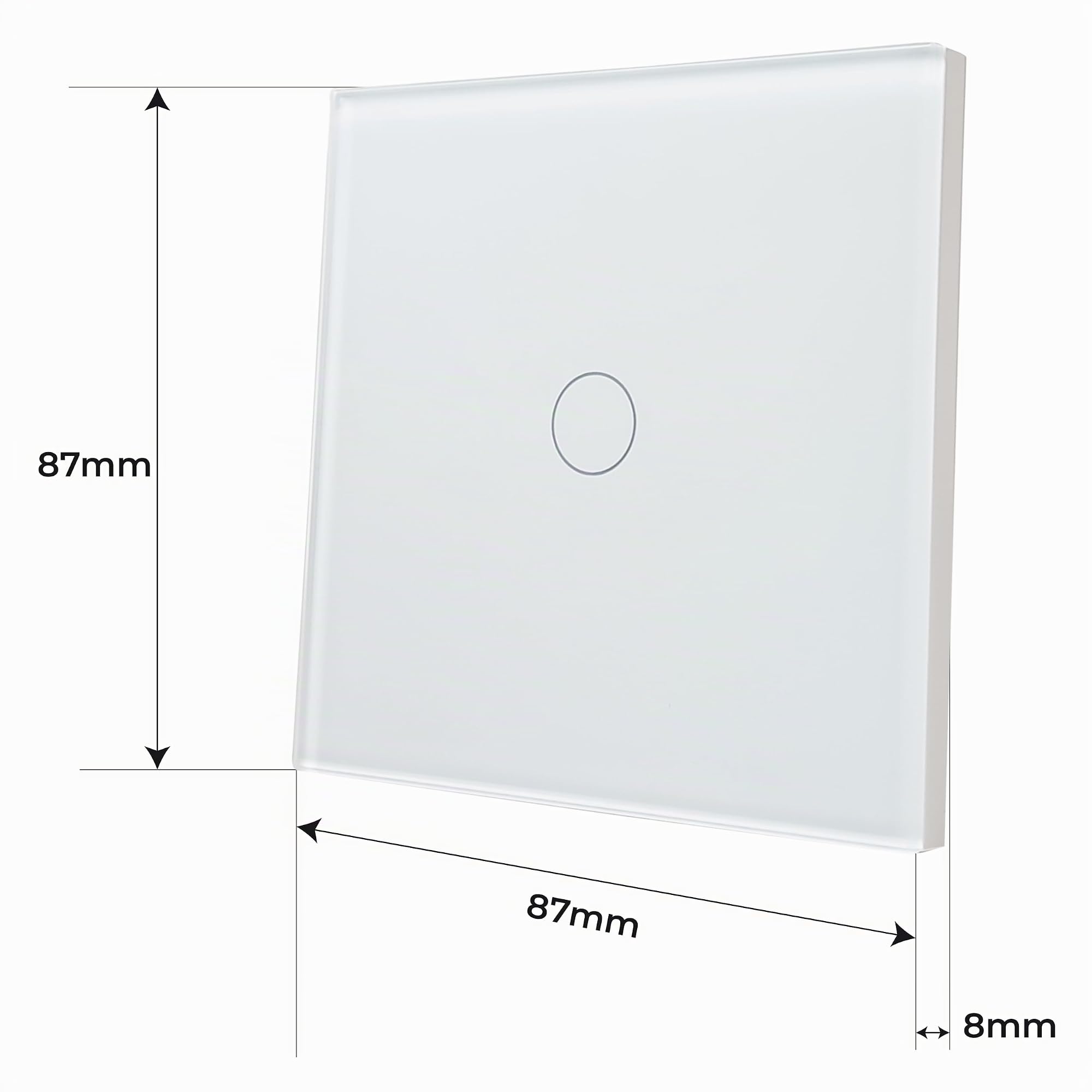 LED ATOMANT 4x Interruptor de Cristal ZigBee 3.0 1 Via Requiere HUB | App Smart Life/Tuya