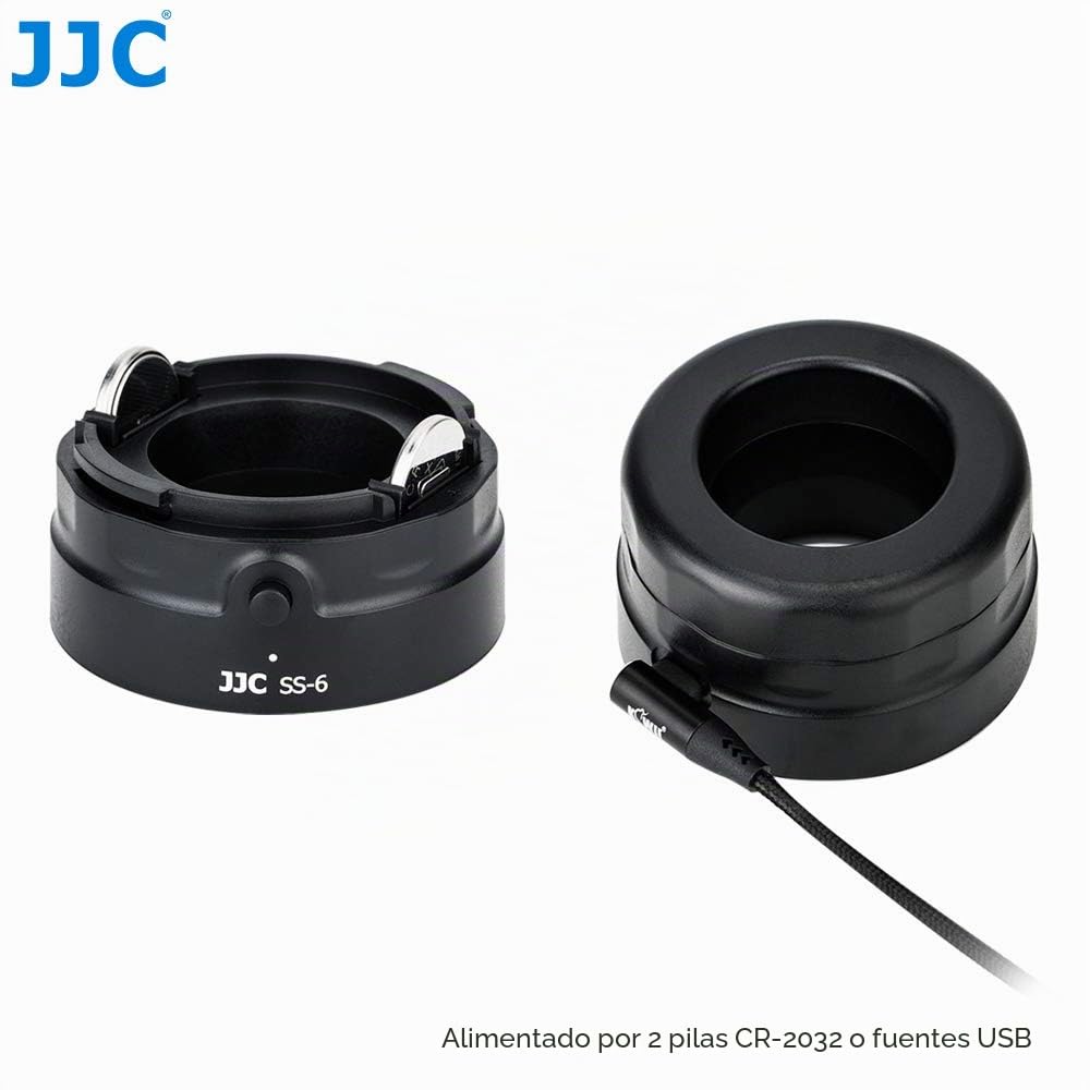 JJC Lupa del Sensor con Aumento de 7X y LED Ultrabrillantes para Cámaras DSLR/Mirrorless