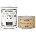 Price comparison product image Rust-Oleum Chalk Graphite Matt Finish Furniture Paint 750ml Plus Dark Furniture Wax for a Distressed Look
