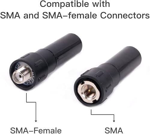 Miniatura 3 de UHF Frecuencia 400-470MHz Radio bidireccional SMA Antena hembra Actualización Walkie Talkie Mini Antena corta, paquete de 2