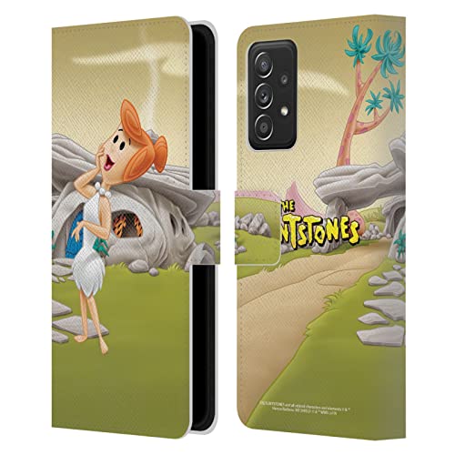 Étui portefeuille Galaxy A52 The Flintstones Wilma en cuir