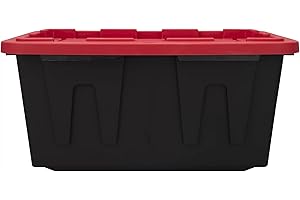 27 Gallon Plastic Storage Bin Tote - Perfect for Organizing and Storage