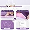 Yoga Mat Non Slip Textured Surface Eco Friendly Yoga Matt with Carrying Strap, Thick Exercise & Workout Mat for Yoga, Pilates and Fitness,purple/pink(72"x 24"x 6mm)