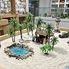 Palm Tree Cake Topper, Mini Palm Trees for Crafts, 16-Piece Set with Four Sizes, Ideal for Beach Party Decorations and Cake Display, Plastic Material for Adult Desktop Decor #5