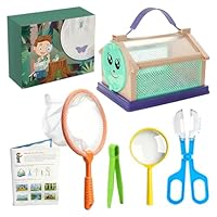 Outdoor Explorer Kit - Nature Outdoor Explorer Toy,Worm Catching Kit with Collector Net Tweezer Magnifying Glass - for Summer Nature Garden Lawn Park Birthday for Kids Boys Girls