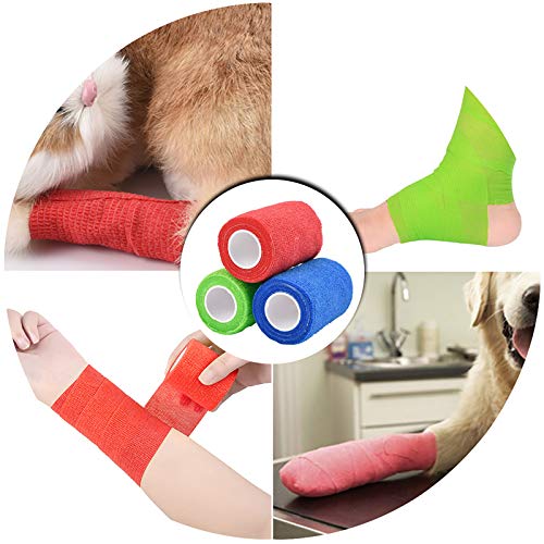 Jalan Zelfklevende bandage, fixeerband, dierenverband, elastische stretchband voor pols, verstuikingen en zwellingen, verschillende kleuren - Afbeelding 8