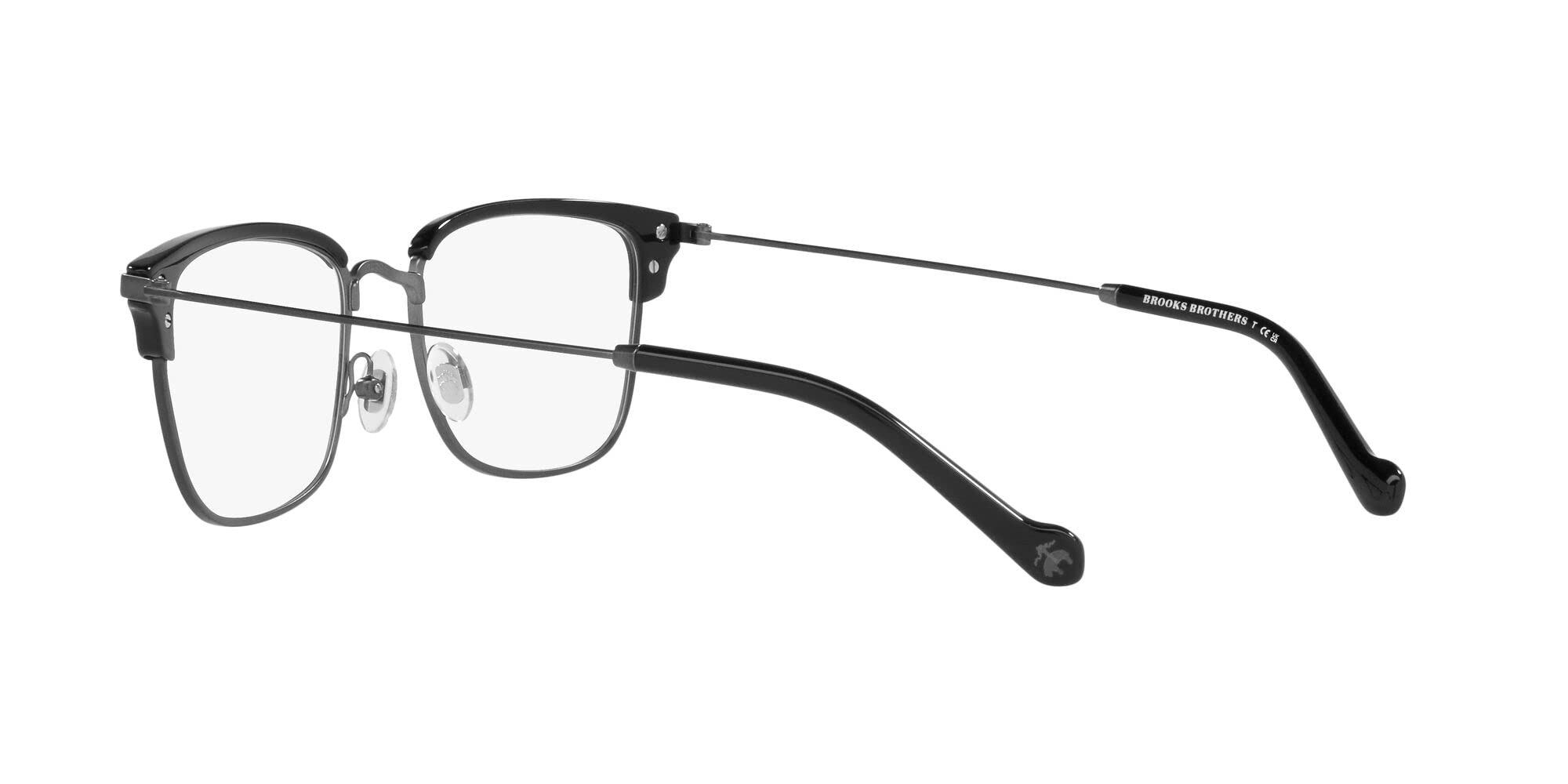 Brooks Brothers Męskie prostokątne oprawki na okulary na receptę Bb1101