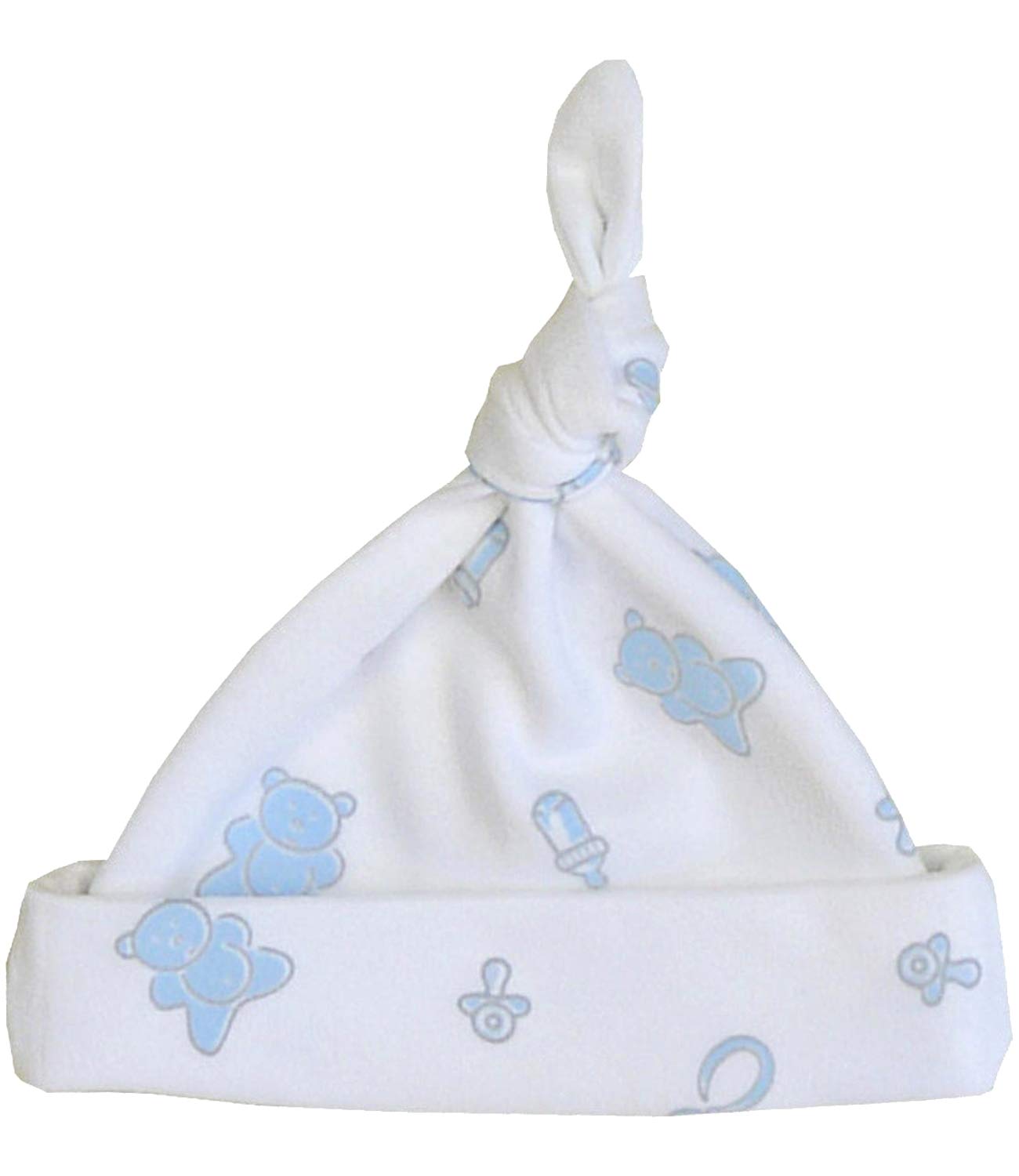BabyPrem Premature Baby Boys Clothes Hat Cotton Sizes 3.5lb - 5.5lb 38-44cm Blue Teddy