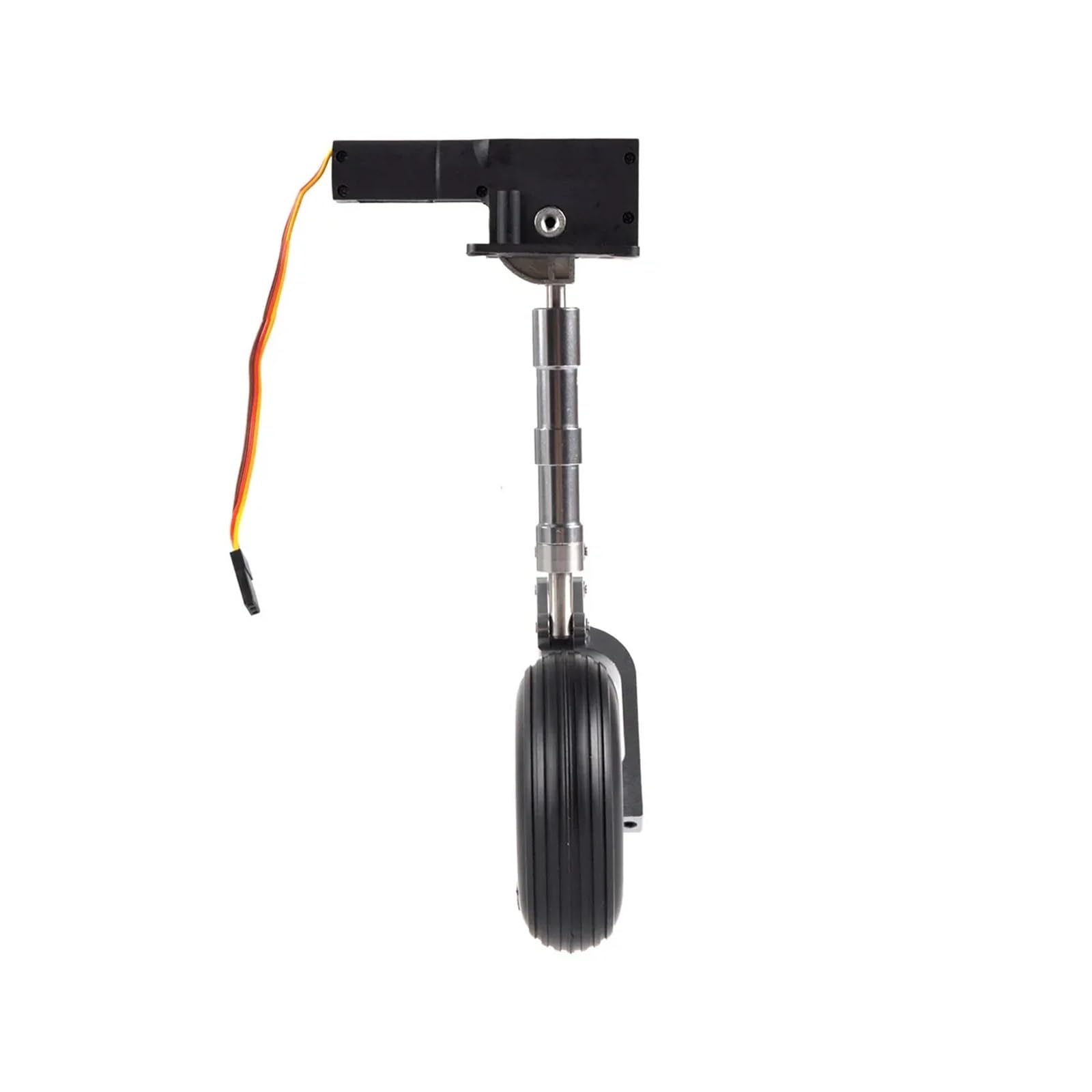 1 Juego de Tren de Aterrizaje retráctil sin servomotor, antivibración, con Ruedas de 193 mm, Compatible con Aviones RC de 1,6 m, Universal.