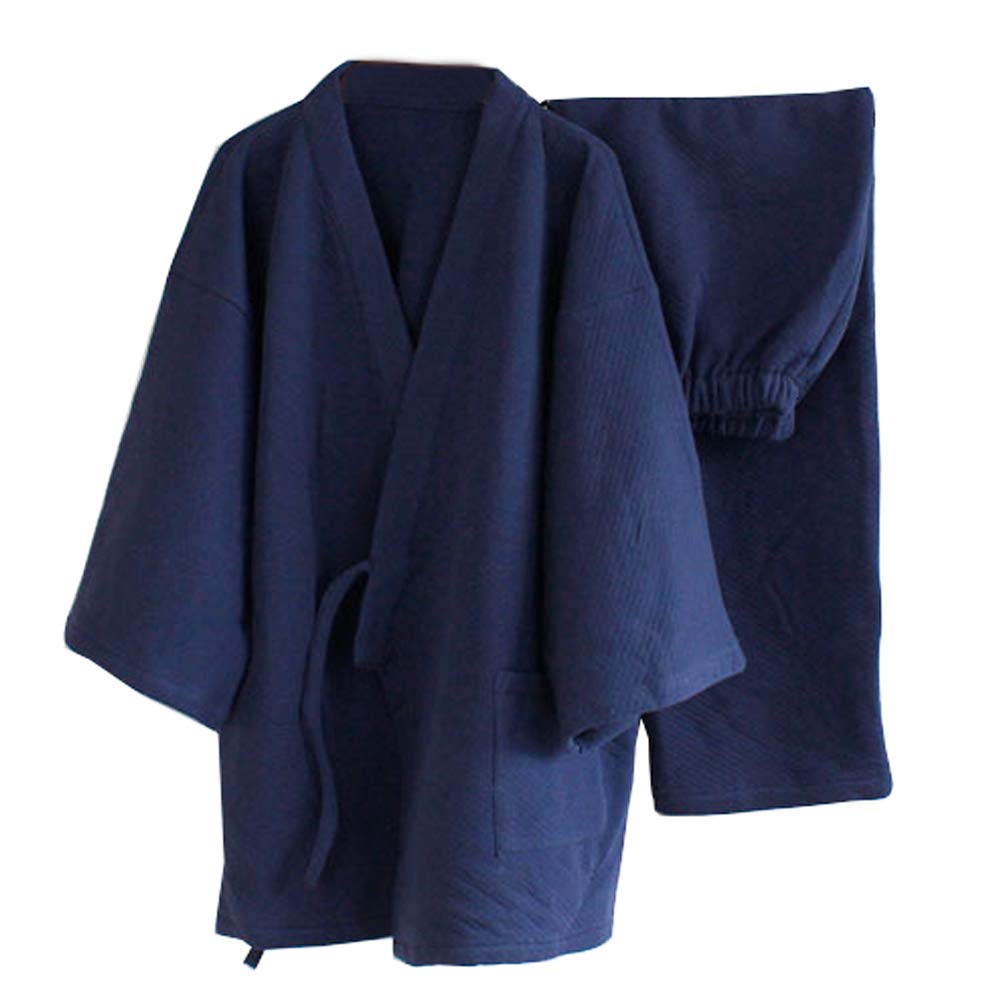 Fancy Pumpkin - Vestido de estilo japonés para hombre, suelto, más grueso, invierno, cálido, Kimono Pijamas