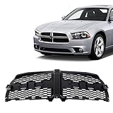 JustDrivably Replacement Parts Front Black Grille Insert Grill Base Inner Compatible With Dodge Charger 2011 2012 2013 2014 ( SE R/T SXT SXT Plus R/T Road and Track )
