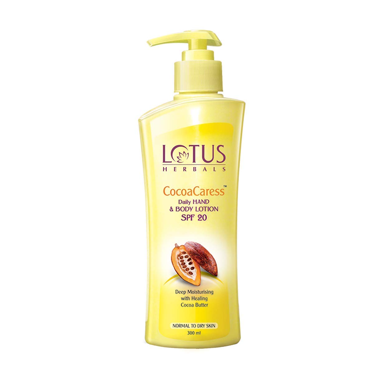 LotusHerbals Cocoa Caress Daily Hand and Body Lotion SPF 20, 250ml