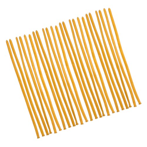 VILLFUL 100 Piezas Globos de Látex para Modelar Globos Largos Decorativos Dorados para Fiestas Bodas y Cumpleaños