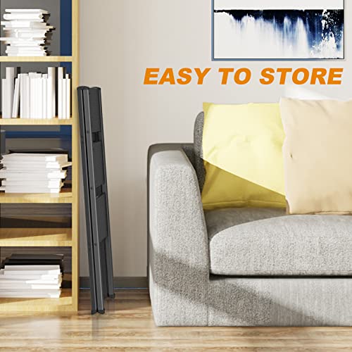 Asoopher 3 Step Ladder, Aluminum Folding Step Stool With Wide Anti-Slip Pedal, 330 Lbs Capacity, Lightweight & Portable Stepladder For Household And Office, Black #TOP5