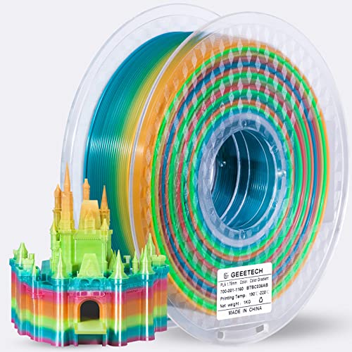 Filament GEEETECH PLA  Tęczowy (RAINBOW)